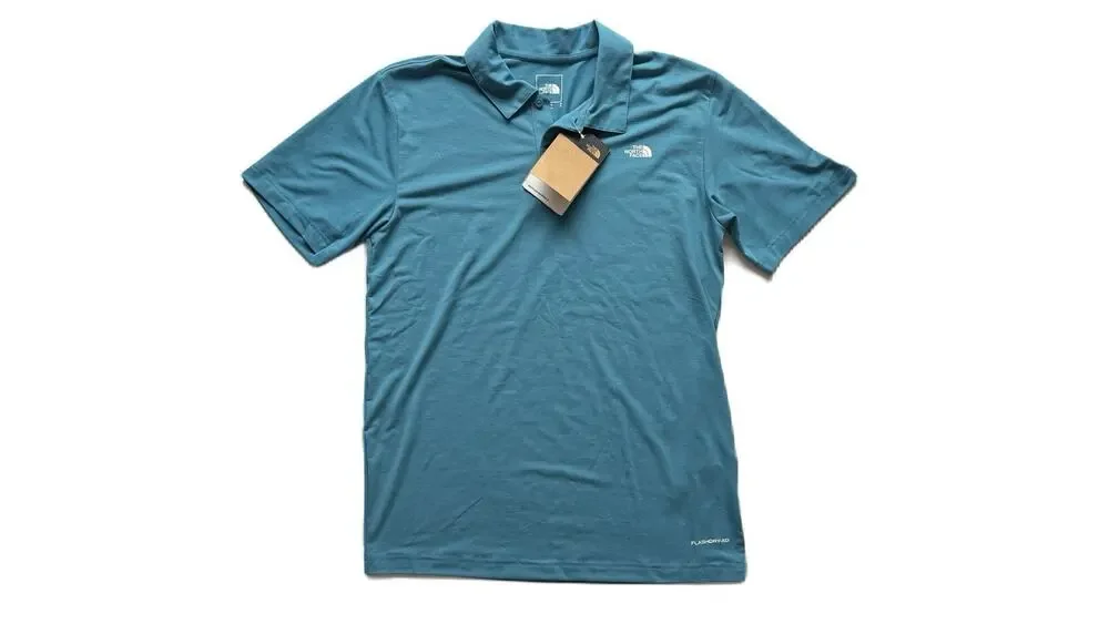 The North Face Adventure Polo Shirt Digital Steel Size S NWT